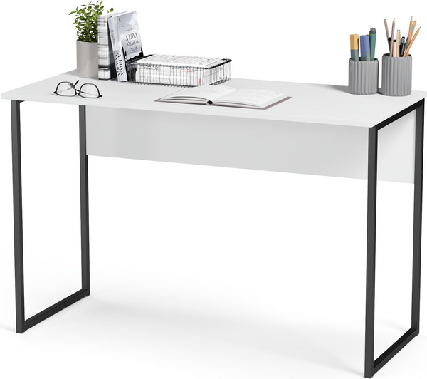 Изображение товара Письменный стол Soma СПМ-5 Metal 110x50 (белый/черный)