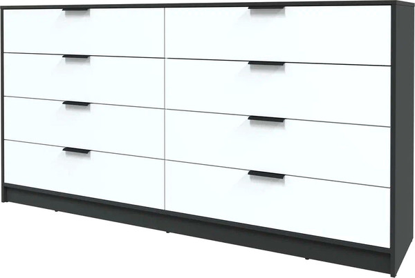 Изображение товара Комод Интерлиния Концепт КТ-К197 (белый платинум/антрацит)