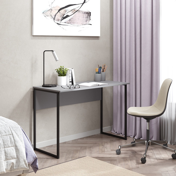 Изображение товара Письменный стол Soma СПМ-5 Metal 110x50 (серый/черный)