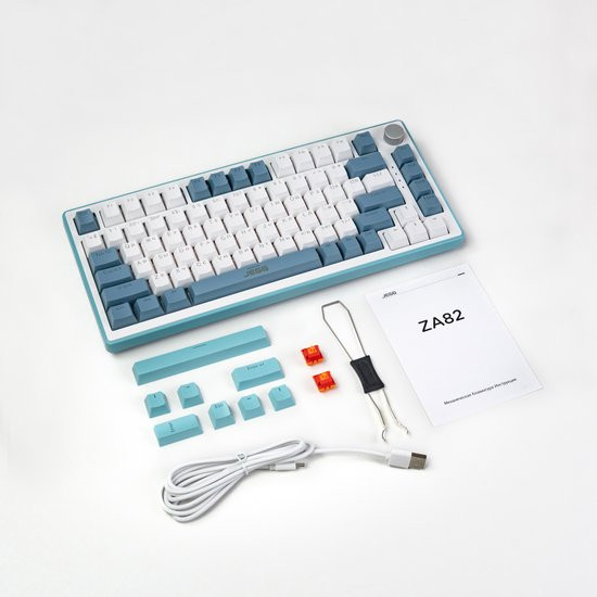 Изображение товара Клавиатура JEGG ZA82 (белый/синий/зеленый)