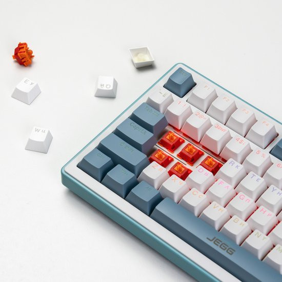 Изображение товара Клавиатура JEGG ZA82 (белый/синий/зеленый)