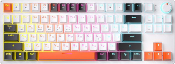 Изображение товара Клавиатура JEGG ZA87 Pro (белый/черный/оранжевый)