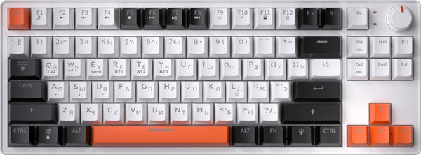 Изображение товара Клавиатура JEGG ZA87 Pro (белый/черный/оранжевый)