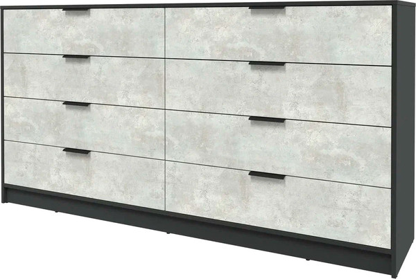 Изображение товара Комод Интерлиния Концепт КТ-К197 (бетон лайт/антрацит)