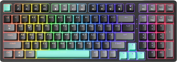 Изображение товара Клавиатура JEGG ZA99 (черный/серый/зеленый/желтый)