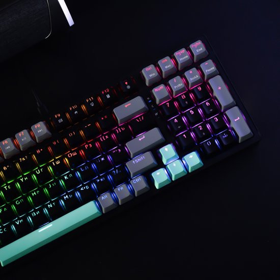 Изображение товара Клавиатура JEGG ZA99 (черный/серый/зеленый/желтый)