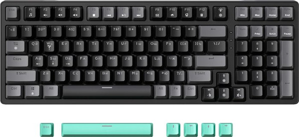 Изображение товара Клавиатура JEGG ZA99 (черный/серый/зеленый/желтый)