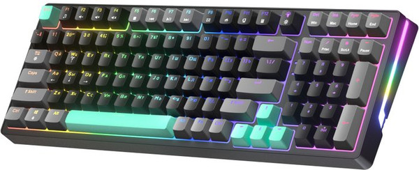 Изображение товара Клавиатура JEGG ZA99 (черный/серый/зеленый/желтый)