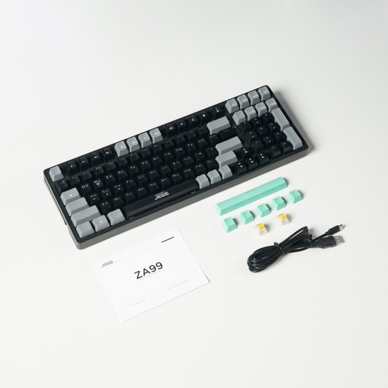 Изображение товара Клавиатура JEGG ZA99 (черный/серый/зеленый/желтый)
