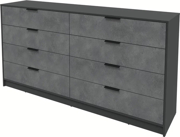 Изображение товара Комод Интерлиния Концепт КТ-К197 (бетон портленд/антрацит)