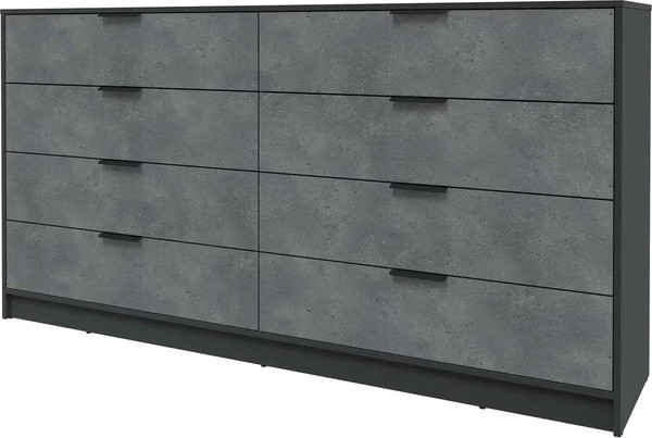 Изображение товара Комод Интерлиния Концепт КТ-К197 (бетон портленд/антрацит)