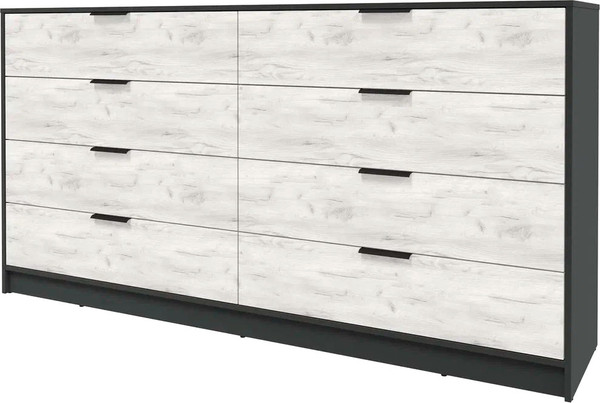 Изображение товара Комод Интерлиния Концепт КТ-К197 (дуб белый/антрацит)