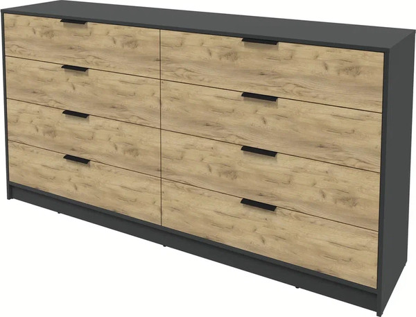 Изображение товара Комод Интерлиния Концепт КТ-К197 (дуб золотой/антрацит)