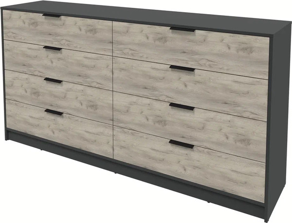 Изображение товара Комод Интерлиния Концепт КТ-К197 (дуб серый/антрацит)