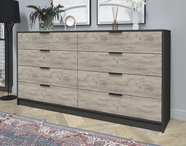 Изображение товара Комод Интерлиния Концепт КТ-К197 (дуб серый/антрацит)