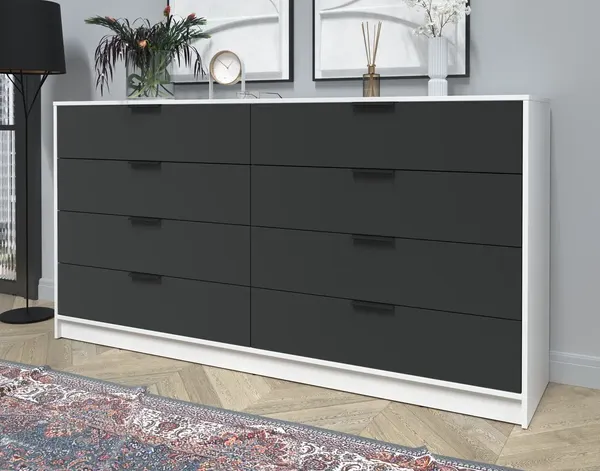 Изображение товара Комод Интерлиния Концепт КТ-К197 (антрацит/белый платинум)