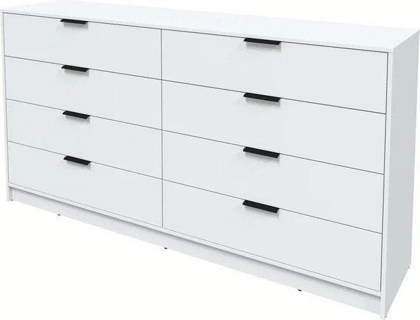 Изображение товара Комод Интерлиния Концепт КТ-К197 (белый платинум/белый платинум)