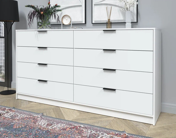 Изображение товара Комод Интерлиния Концепт КТ-К197 (белый платинум/белый платинум)