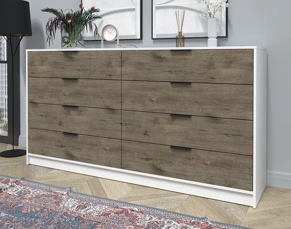 Изображение товара Комод Интерлиния Концепт КТ-К197 (дуб веллингтон/белый платинум)