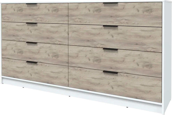 Изображение товара Комод Интерлиния Концепт КТ-К197 (дуб серый/белый платинум)