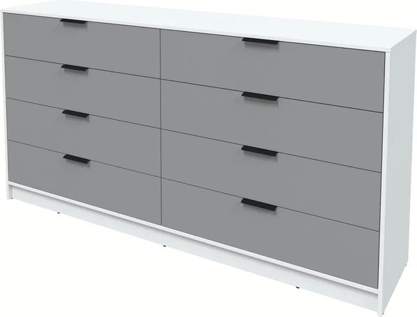 Изображение товара Комод Интерлиния Концепт КТ-К197 (серебро/белый платинум)