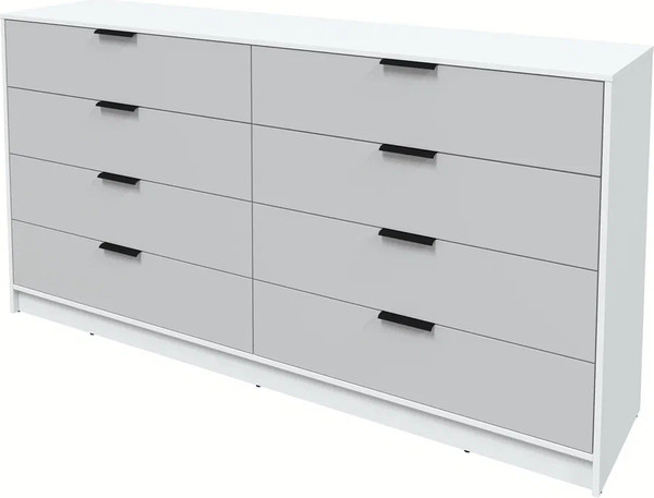 Изображение товара Комод Интерлиния Концепт КТ-К197 (серый/белый платинум)