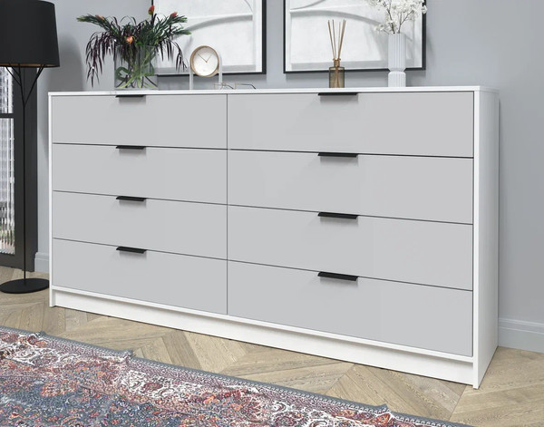 Изображение товара Комод Интерлиния Концепт КТ-К197 (серый/белый платинум)