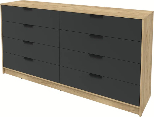 Изображение товара Комод Интерлиния Концепт КТ-К197 (антрацит/дуб золотой)