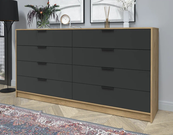 Изображение товара Комод Интерлиния Концепт КТ-К197 (антрацит/дуб золотой)