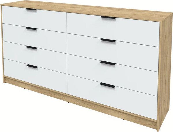 Изображение товара Комод Интерлиния Концепт КТ-К197 (белый платинум/дуб золотой)