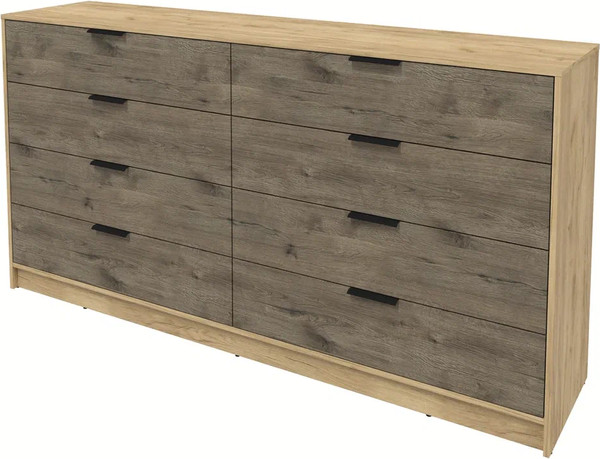 Изображение товара Комод Интерлиния Концепт КТ-К197 (дуб веллингтон/дуб золотой)