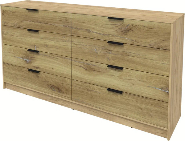 Изображение товара Комод Интерлиния Концепт КТ-К197 (дуб нокс/дуб золотой)