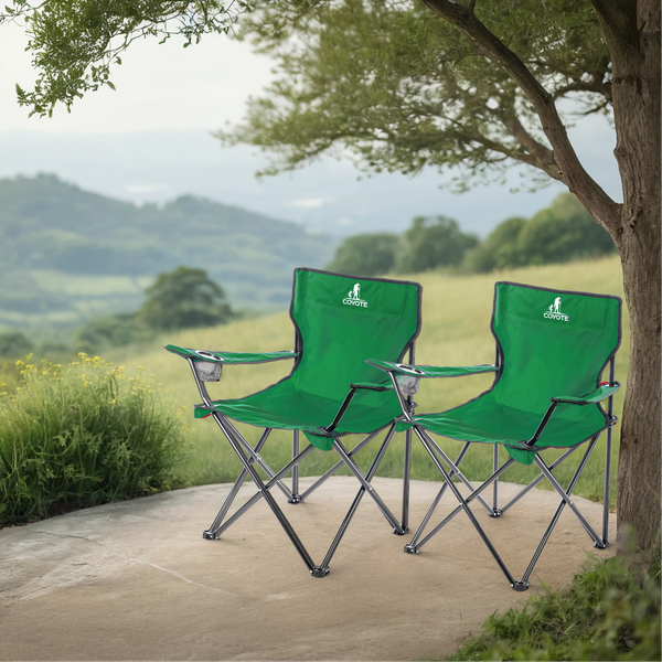 Изображение товара Комплект кресел складных Coyote HKC-1001A (2шт, зеленый)