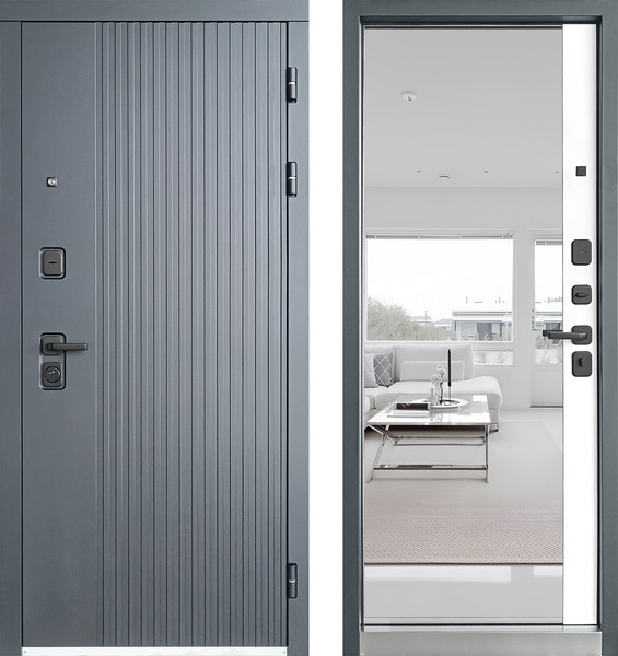 Изображение товара Входная дверь Промет Ультима (86x205, правая, зеркало)