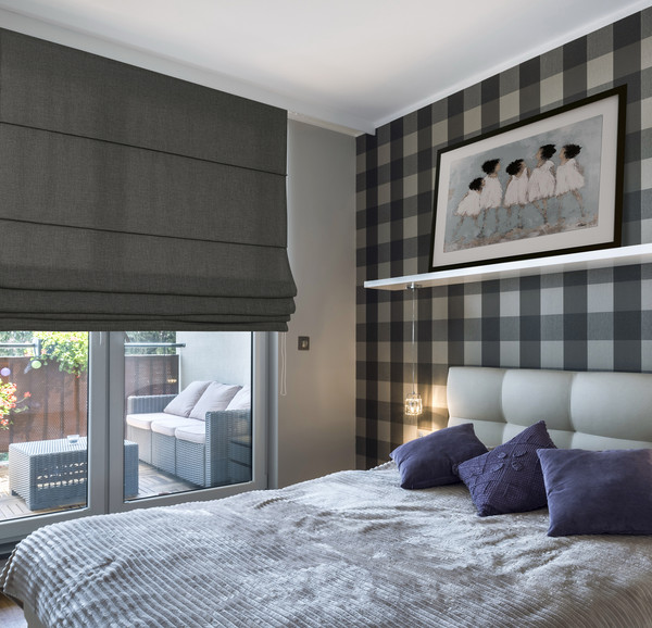 Изображение товара Римская штора Delfa Макси Burbes 549 СШД-02М 551/932 (160x180, темно-серый)