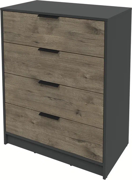 Изображение товара Комод Интерлиния Концепт КТ-К80 (дуб веллингтон/антрацит)