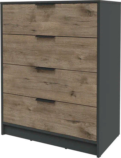 Изображение товара Комод Интерлиния Концепт КТ-К80 (дуб веллингтон/антрацит)