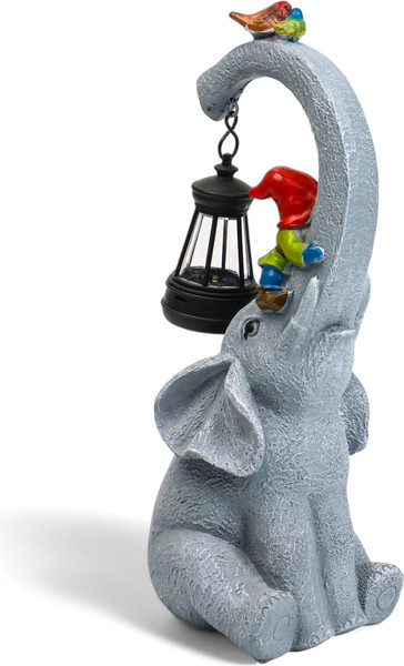 Изображение товара Садовая фигура-светильник Take It Easy Слоник с гномами / 10824132