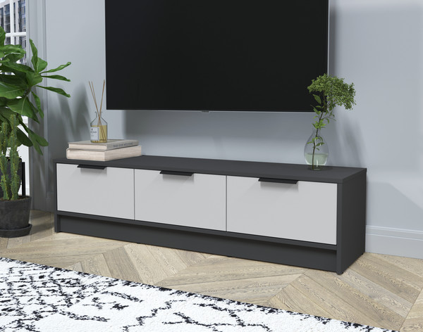 Изображение товара Тумба Интерлиния ТВ Концепт КТ-ТВ3-35 (серый/антрацит)