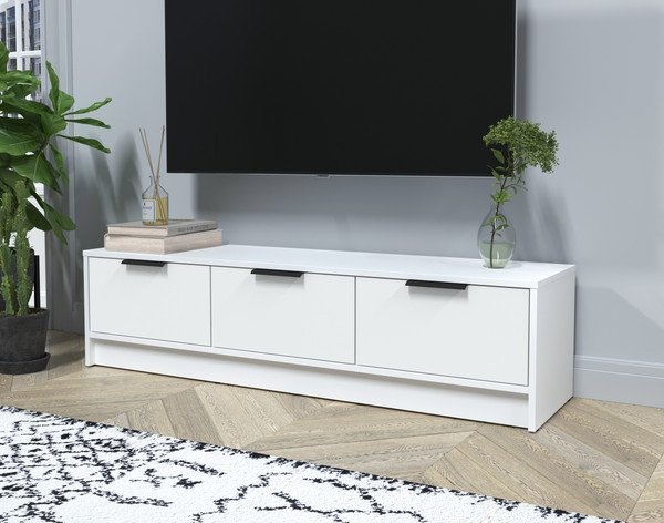 Изображение товара Тумба Интерлиния ТВ Концепт КТ-ТВ3-35 (белый платинум/белый платинум)