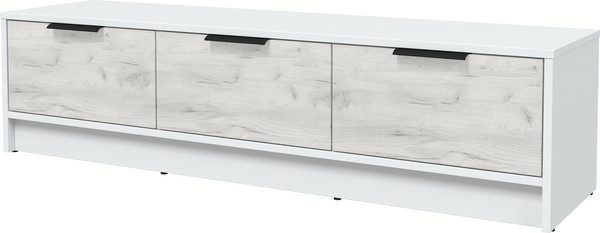 Изображение товара Тумба Интерлиния ТВ Концепт КТ-ТВ3-35 (дуб белый/белый платинум)
