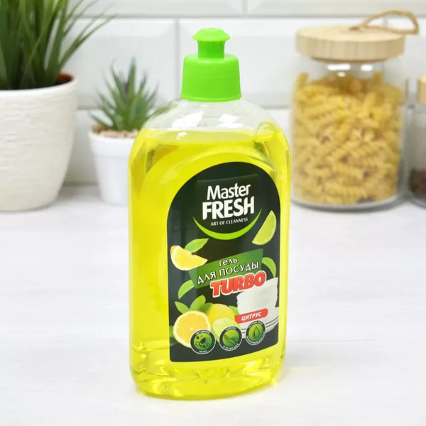 Средство для мытья посуды Master Fresh Turbo Цитрус (500мл) — фото 6