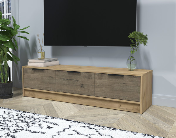 Изображение товара Тумба Интерлиния ТВ Концепт КТ-ТВ3-35 (дуб веллингтон/дуб золотой)