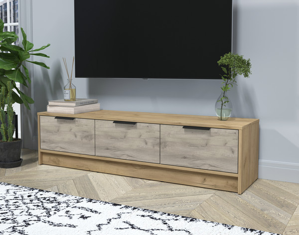 Изображение товара Тумба Интерлиния ТВ Концепт КТ-ТВ3-35 (дуб серый/дуб золотой)