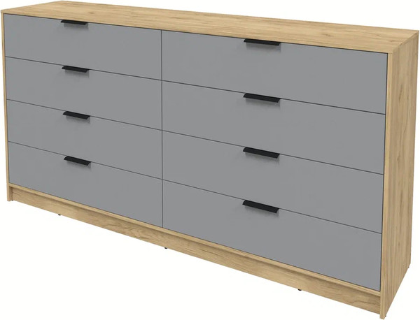 Изображение товара Комод Интерлиния Концепт КТ-К197 (серебро/дуб золотой)