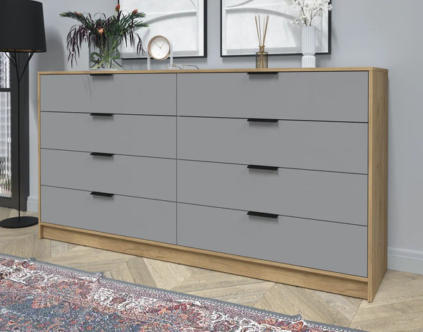 Изображение товара Комод Интерлиния Концепт КТ-К197 (серебро/дуб золотой)