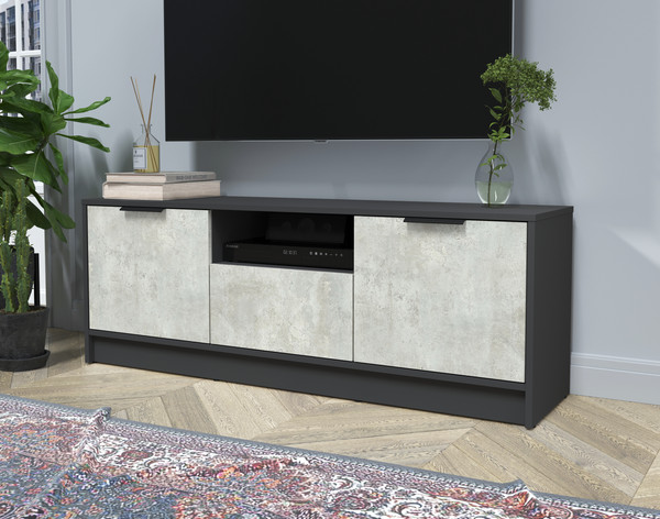Изображение товара Тумба Интерлиния ТВ Концепт КТ-ТВ3-50 (бетон лайт/антрацит)