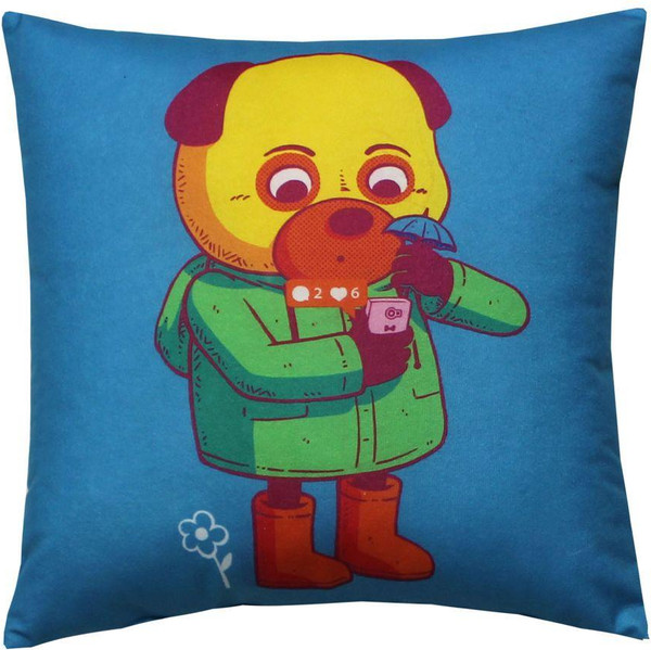 Изображение товара Подушка декоративная MATEX Freak Блогер / 34-773 (голубой/зеленый)