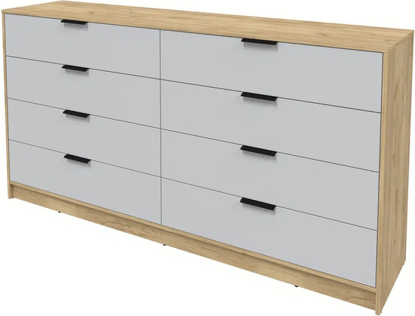 Изображение товара Комод Интерлиния Концепт КТ-К197 (серый/дуб золотой)