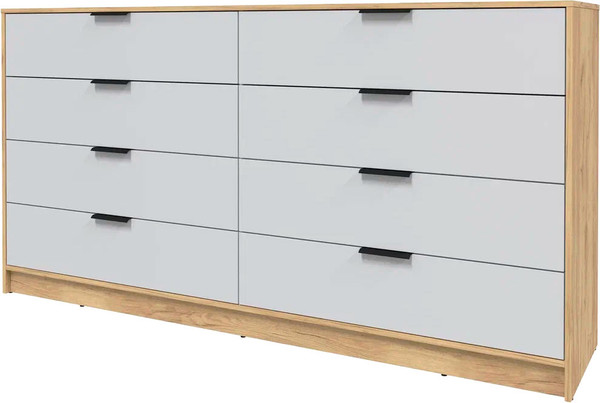 Изображение товара Комод Интерлиния Концепт КТ-К197 (серый/дуб золотой)